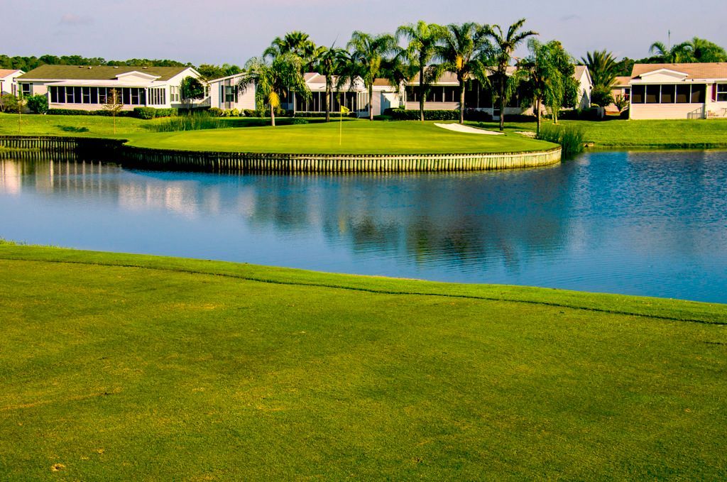 Hole 14 of golf course